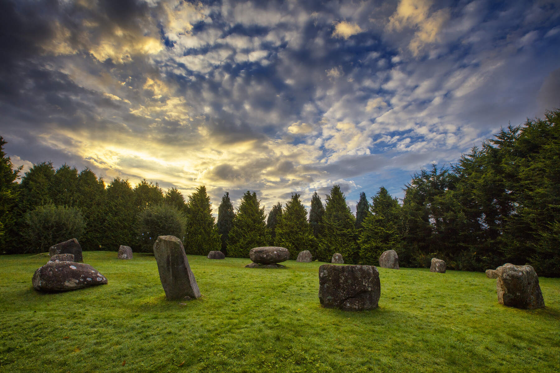 Kenmare Stone Circle on the Ring of Kerry, County Kerry