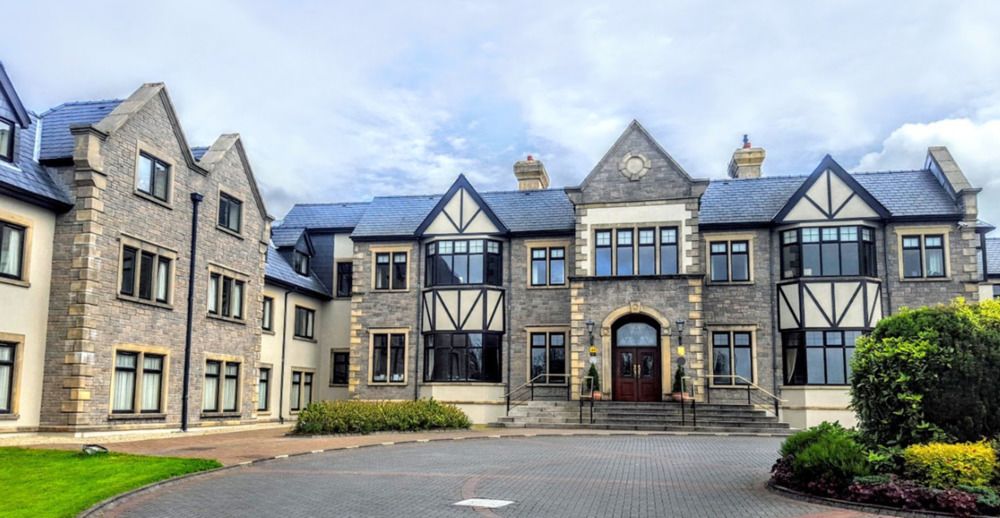 The front facade of Knockranny House Hotel, Westport, County Mayo